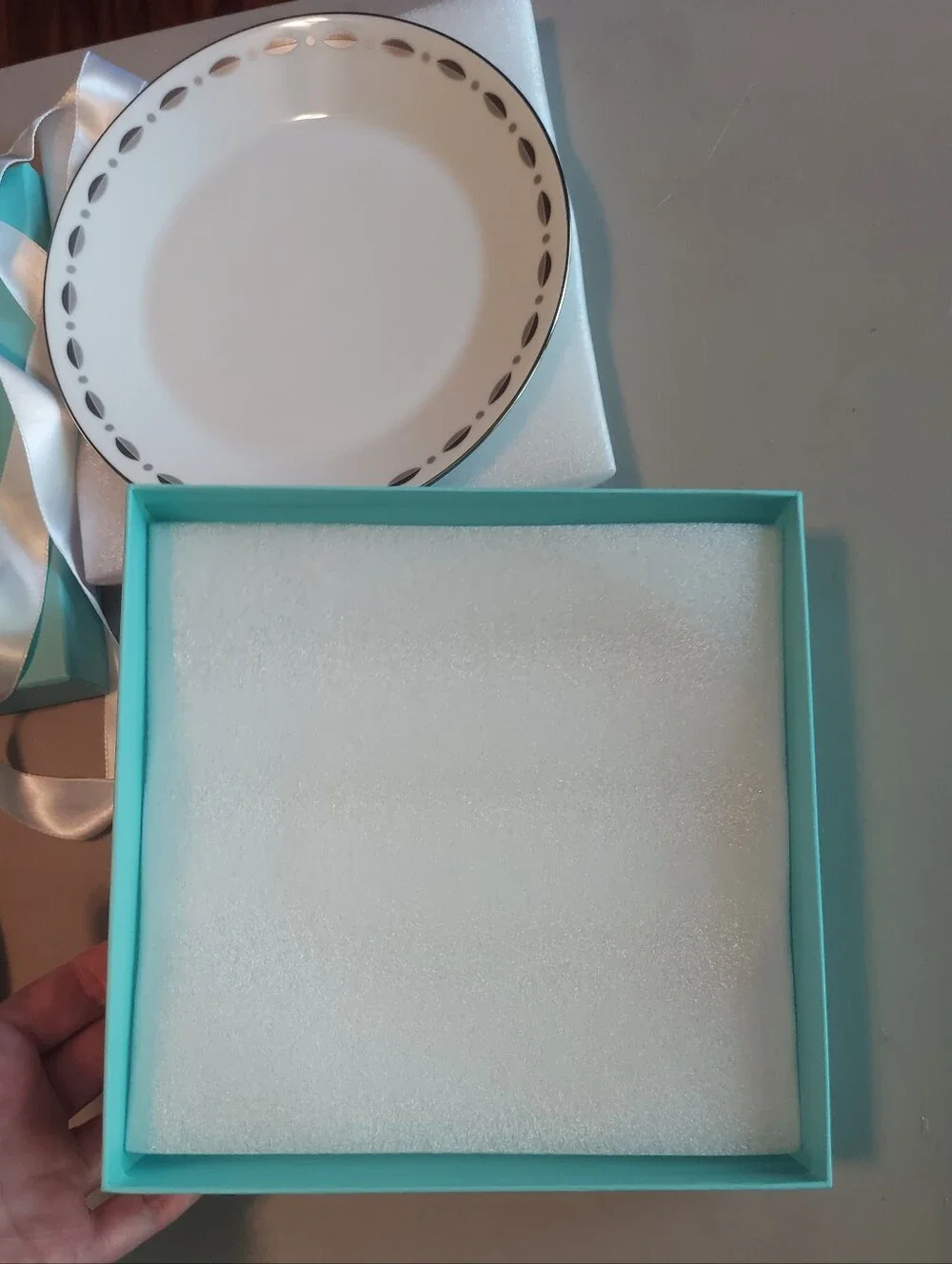 2 Tiffany & Co. Gramercy Appetizer Plates In Box With Ribbon - Vintage